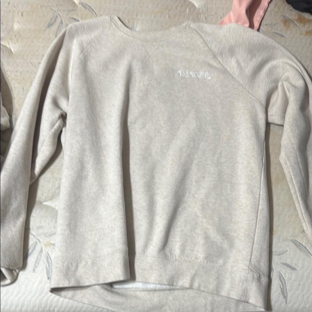 Beige Crewneck Sweatshirt